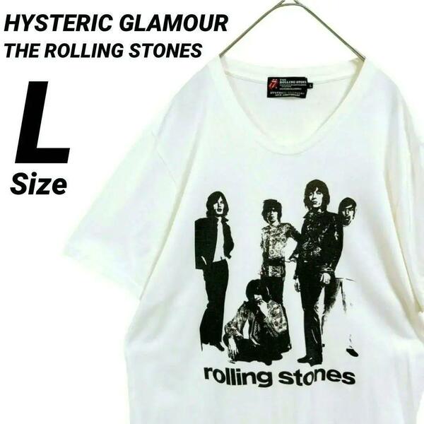 ★L★HYSTERIC GLAMOUR ヒステリックグラマー×THE ROLLING STONES ローリングストーンズ コラボ 半袖Tシャツカットソー