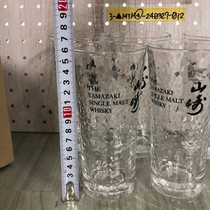 3-▲6個セット 中古 現状品 サントリー 山崎 ハイボールグラス ガラスコップ タンブラー 340ml 非売品 ウイスキー 高さ約16cm 飲口約7.5cmの画像3