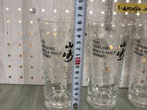 3-▲5個セット 中古 現状品 サントリー 山崎 ハイボールグラス ガラスコップ タンブラー 340ml 非売品 ウイスキー 高さ約16cm 飲口約7.5cm_画像2