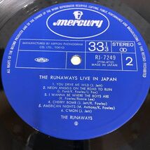 1▼ LP THE RUNAWAYS LIVE IN JAPAN RJ-7249 帯なし ライナーなし_画像5