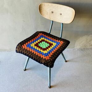 【USA vintage】granny square mini rug