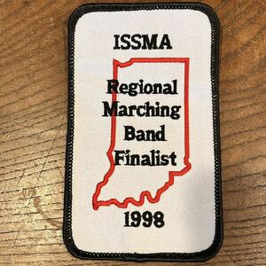 【USA vintage】ワッペン　ISSMA Regional Marching Band Finalist ロゴ　アメリカ　ビンテージ　パッチ