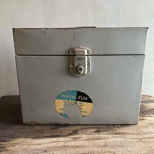 【USA vintage】Hamilton Skotch Corp Porta-file メタル　ファイルボックス　収納箱 インダストリアル　アメリカ　ビンテージ