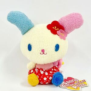 未使用 サンリオ ウサハナ 小さなバレリーナ 梅 ぬいぐるみ ドール 紙タグ付き 2007 非売品 景品 スプリング 春が来た 