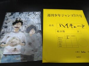 ハイキュー　 週刊少年ジャンプ2020年33.34号 最終回 原画複製