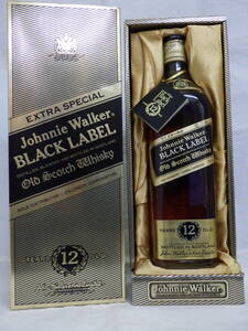 【未開栓・古酒】 ジョニーウォーカー ブラックラベル Johnnie walker & SONS　EXTRA SPECIAL 750ｍｌ 43％ 箱有