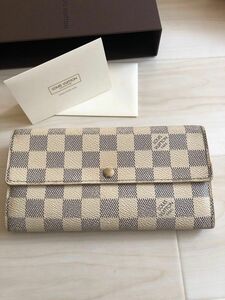 ルイヴィトン財布 長財布 ダミエ LOUIS VUITTON アズール