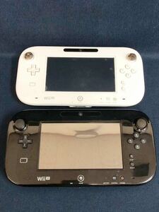 Wii U game pad 2 point white black together used operation not yet verification Junk long-term keeping goods present condition goods nintendo Nintendo accessory none 