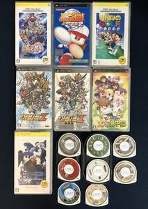 PSP ソフト まとめて 15本セット 動作未確認 ジャンク 長期保管品 プレイスレーションポータブル ピーエスピー ケース無し8本