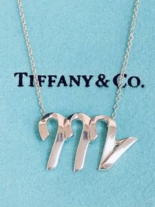 Tiffany ティファニー ネックレス 星座 さそり座 SV925 イニシャルM 中古 保管品 現状品