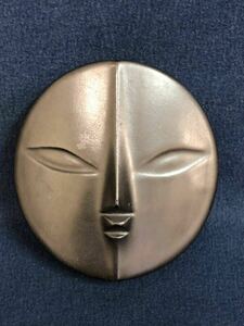  Okamoto Taro sun. face black black . sun sun. . Osaka ten thousand . memory diameter 13.3. relief ornament extract poEXPO'70 storage goods used present condition goods 