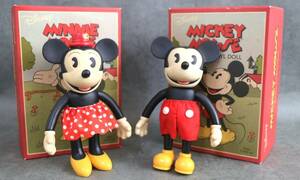 1 jpy ~ [ Disney ] Young Epo k figure unopened storage goods Mickey Mouse Minnie Mouse 2 body set original box 