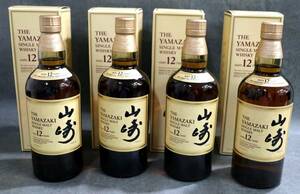 1 jpy ~ [ old sake not yet . plug ] whisky 4 pcs set Suntory SUNTORY Yamazaki 12 year 700ml 43% box attaching 