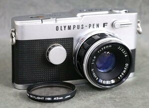 1円～ 【フィルムカメラ】オリンパス OLYMPUS PEN-FT E.Zuiko Auto-S 1:1.8 38mm 一眼レフカメラ