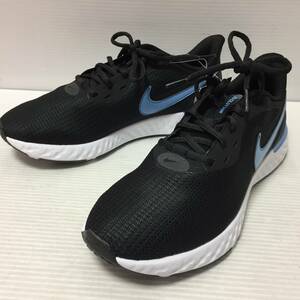 ♪【タグ付未使用品】NIKE ナイキ レボリューション5 EXT CZ8591-004 27cm 黒/青 ランニングシューズ 靴 スニーカー (NF240211) 252-211 