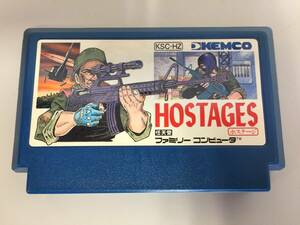 ♪ファミコンソフト FC HOSTAGES ホステージ 動作確認済 中古 テレビゲーム ゲームソフト ソフトのみ (NF240330) 401-347