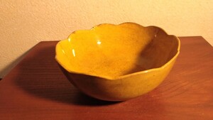 珉 Paire Ware Ware выпечка для запекания горшок чайная посуда желтая глазурь Edo Period storehouse 1 клиент
