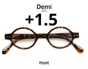 度数+1.5　N-152DEMI　老眼鏡　シニアグラス　レトロ　chikyuz