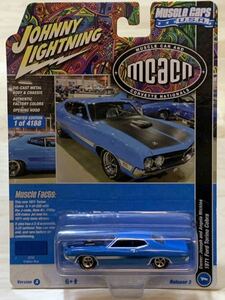 【新品：未開封】ジョニーライトニング 1971年 フォード トリノ コブラ / Ford Torino Cobra [グラバー ブルー]