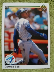 ★GEORGE BELL UPPER DECK 1990 MLB #127 TORONTO BLUE JAYS ジョージ ベル トロント ブルージェイズ MVP 本塁打王 UD ドミニカ