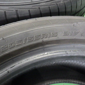 DUNLOP LEMANSⅤ 205/55R16 91V タイヤ2本 22年 6.4mm ルマン5 【管理番号 9135 RB6-301】中古【大型商品】の画像4