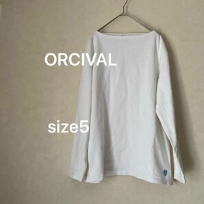 ORCIVAL バスクシャツ オーシバル ホワイト サイズ5 プルオーバー