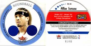 ★3枚セット★ Allen Iverson 03-04 Ultra Round Ball Relic Double /3, Round Ball Relic, Round Ball