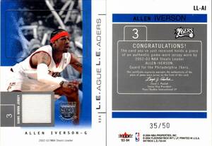 Allen Iverson 03-04 Skybox L.E. League Leaders Silver Reric /50