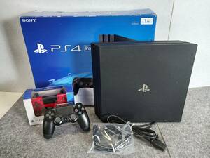 12994-02★動作確認済★ソニー/SONY PlayStation4 CUH-7000B 本体 ブラック系 ワイヤレスコントローラー２台付き★