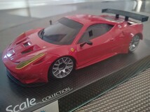 京商 ミニッツ フェラーリ 458 イタリア GT2 レッドバージョン MZP221R オートスケールコレクション ASC Mini-z_画像1