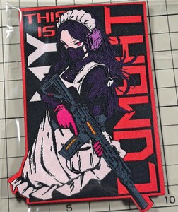 国内未発売 北米限定 COMBAT MAID 刺繍ベルクロパッチ ■ ワッペン ミリタリー サバゲー 