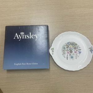 ＃10960【現状保管品】【格安出品】Aynsley　エインズレイ　中皿　食器　約24㎝　