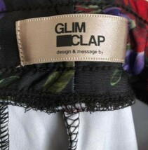 GLIMCLAP フラワー 総柄ジャージパンツ　サルエルパンツ　M　即完商品　美品!　ストレッチ スキニーパンツ　花柄_画像8