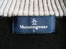 マンシングウェア Munsingwear ハーフジップ ウールニットシャツ_画像6