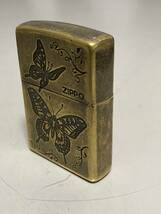  　Zippo ジッポ　①　蝶　バタフライ　箱付き　中古品　　　_画像3