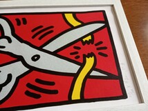 【額付ポスター】A4キャンバスポスター Keith haring/キース・ヘリング インテリア ヘリング Keith Haring_画像3