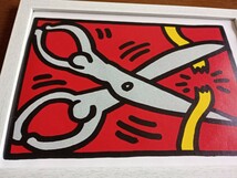 【額付ポスター】A4キャンバスポスター Keith haring/キース・ヘリング インテリア ヘリング Keith Haring_画像4