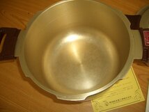 ピースター 圧力鍋 ゴールド 6.4L 関西軽金属工業 鍋 調理器具 炊出し レトロ_画像5