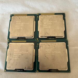 中古　Intel インテル CPU Core i5-3470 SR0T8 3.20GHz 4個セット　現状品(32-4)