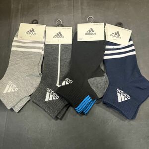 靴下 23 から 25cm ソックス 4セット adidas 新品未使用