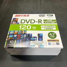 DVD-R 録画 1回録画用 10枚 120分 4.7GB バッファロー スリムケース Joshin BUFFALO CPRM対応 新品未開封_画像1
