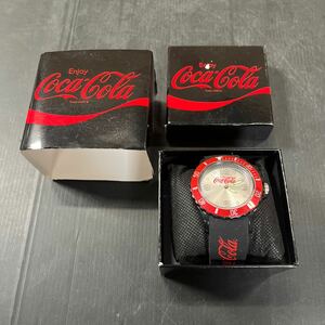 コカコーラ 腕時計 Coca-Cola ファッション小物 時計 アクセサリー 非防水 オシャレ 未使用品 電池切れのため動作未確認 外箱に傷 汚れあり
