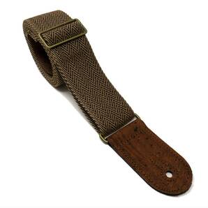 Riverside Craft 【Tweed Strap Brown】ハンドメイド ギターストラップ ツイード生地 英国製の画像1