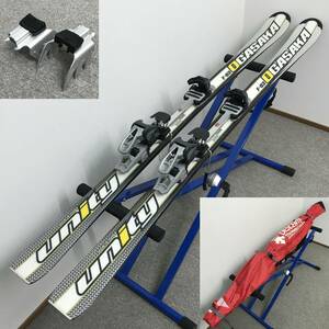 美品◆クランポン付◆OGASAKA UNITY 155cm DIAMIR ツアービンディング オガサカ アイゼン パウダー 山スキー テレマーク バックカントリー