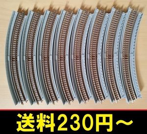 ■ 送料230円～ ■ TOMIX 茶色道床 高架橋付レール HC280-45 8本 ■ 管理番号RT2210280100800AY350