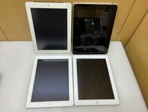 YK9996 Apple iPad まとめ 7個 タブレット アイパッド A1396／A1458／A1219／A1430 等　通電未確認　現状品　0304_画像2