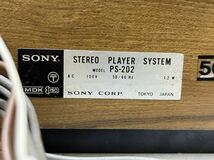 HY0005 SONY PLAYER SYSTEM（PS-202）モーター回転OK ベルト欠品　現状品　0304_画像9