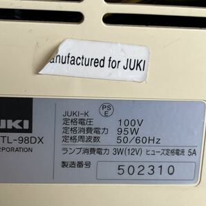 HY0018 浜松引取可 ジューキ 職業用ミシン JUKI TL-98DX テーブル付き 通電OK 針上下動きます 現状品 0305の画像10