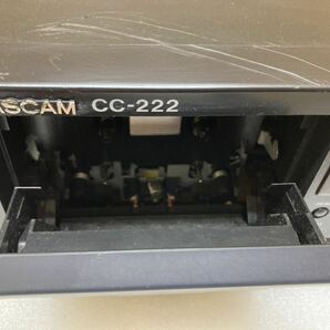HY0534 TASCAM  CC-222 カセット＆CDデッキ 通電のみ ジャンク品 0323の画像4