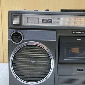 HY0455 ラジカセ 東芝 TOSHIBA ACTAS BOMBEAT 6 RT-8350S 当時物 稀少 コレクション 通電OK テープ再生NG 現状品 0321の画像2